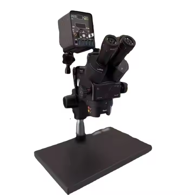 Qianli 6558 Trinocular Microscope, Facilitates Mobile Phone Motherboard Repair, Clear Imaging for Efficient Work
