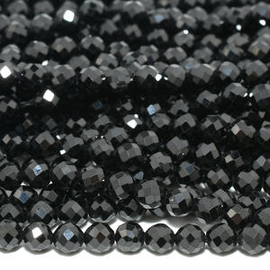 Natürliche schwarze Spinell facettierte runde Perlen 2mm/3mm/4mm - Product Image 6
