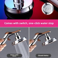 Ensemble de pommeau de douche à effet pluie suralimenté moderne robinet de bain avec chauffe-eau et tuyau pour la maison boîte de salle de bain emballée