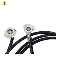 Hochgeschwindigkeits-IP68-Strom- und Datenkabel LVDS Typ B 4P Buchse auf 4+2P Rechtwinkliger Stecker 1,6m für Automotive USB-Bildschirm-Kamera