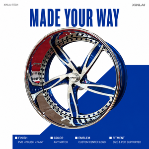 ล้อฟอร์จ XINLAI 2/3 ชิ้น ขนาด 22 24 26 28 นิ้ว 5x127 5x120.65 มม. สำหรับรถ 1990 Caprice Impala C1500 1980 Cutlass 1985 Monte Carlo - Product Image 6