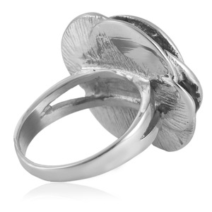Stainless Steel Flower <b>Ring</b> Women's Punk Style Casual Jewelry Geometric Design 21069 - Product Image 2