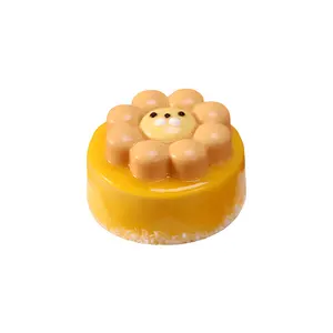 Manufacturers Direct Sale Afternoon tea Restaurant Customized Chilled Cheese Cake A little lion cake