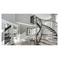 Escalier Prima au design contemporain avec suspension Escalier incurvé de haute qualité Escalier d'intérieur