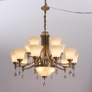 Lámpara <span class=keywords><strong>de</strong></span> Araña <span class=keywords><strong>de</strong></span> Cristal Royal Scallop, Lujosa Lámpara Colgante <span class=keywords><strong>de</strong></span> Latón, Moderna, Francesa, Retro, <span class=keywords><strong>de</strong></span> Múltiples Niveles, con Forma <span class=keywords><strong>de</strong></span> Tulipán, <span class=keywords><strong>de</strong></span> Ópalo, con Gotas <span class=keywords><strong>de</strong></span> Cristal - Product Image 1