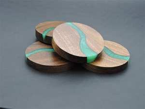 ราคาโรงงานโดยตรง คุณภาพสูง ที่รองแก้วไม้ทำมือ ดีไซน์ทันสมัย ผิวขัดเงา ปรับแต่งได้ ใช้สำหรับโต๊ะอาหาร ร้านอาหาร - Product Image 3