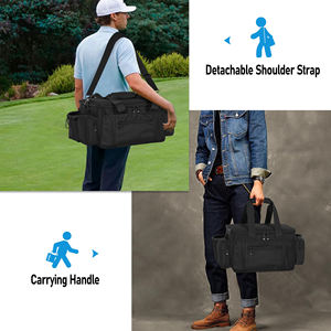 Sac de rangement pour disques de golf personnalisé de grande taille, nouveau design, 24+ disques, durable, grande capacité avec séparateurs et plusieurs poches latérales - Product Image 6