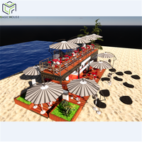 Restaurant modulaire préfabriqué de luxe le plus populaire en 2021, conteneur d'expédition de 20 pieds, bar à café