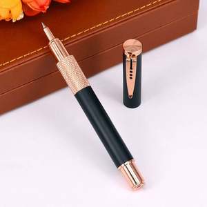 Stylo signature en métal personnalisable avec logo imprimé en encre bleue, largeur d'écriture de 0,5 mm, cadeau d'entreprise - Product Image 6