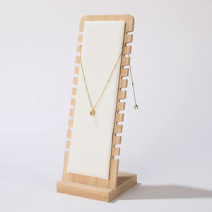 Présentoir à bijoux professionnel de haute qualité en bois véritable pour colliers et bijoux, idéal pour les magasins - Product Image 3