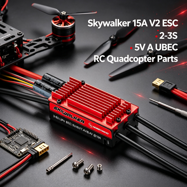 HOBBYWING Skywalker 15A V2 ESC 2-3S 5V 2A UBEC T XT60 Brushless ABS Material for RC Quadcopter Drone Accessories DIY Parts