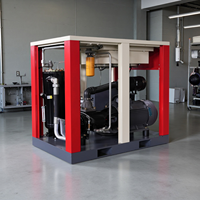 Compresor de Aire de Tornillo Lubricado de 50 HP 37 kW con Motor de Componente Central de Pistón de Alta Presión 7bar 8bar 10bar 12bar 16bar
