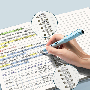 2025 nuevo cuaderno transparente de hojas sueltas KRC para estudiantes de secundaria B5 espiral con rejilla cuadrada desmontable cuero de alto Color - Product Image 4