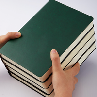 Carnet de notes A5 ultra-épais à couverture souple avec couverture en cuir pour la tenue de registres de réunion de travail Carnet de notes promotionnel