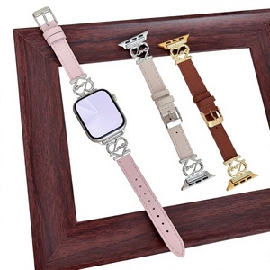 Correa de Reloj de Cuero Genuino con Hebilla para IWatch 1/2/<span class=keywords><strong>3</strong></span>/4/5/6/7/8/<span class=keywords><strong>SE</strong></span> y <span class=keywords><strong>GT</strong></span> 2/<span class=keywords><strong>3</strong></span>/4/5/6 - Diseño en Forma de Corazón - Product Image 1