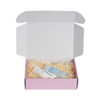 Nouvelle Arrivée Boîte Cadeau en Carton Ondulé Rose Personnalisée pour Noël, Emballage Cosmétique, Tissu, Pull, avec Lamination Mate
