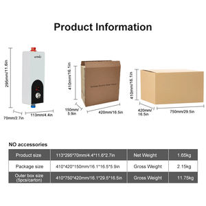 Scaldabagno Elettrico Istantaneo <span class=keywords><strong>Senza</strong></span> Serbatoio per Bagno e Cucina - Product Image 3