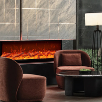 Nouvelle cheminée électronique décorative à effet de flamme intégré, style européen, pour maison et hall d'exposition, avec fonction TV