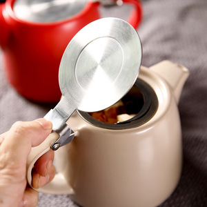 <strong>Ceramic</strong> Teapot with Stainless Steel Infuser 500ml Tea Pot Loose Leaf Tea Maker Modern Coffee Tea <strong>Kettle</strong> - Product Image 2