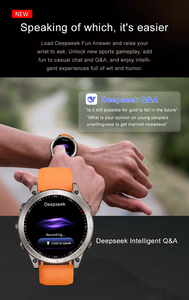 Montre connectée d'extérieur avec écran tactile, lampe <span class=keywords><strong>de</strong></span> poche, suivi sportif et <span class=keywords><strong>de</strong></span> forme physique, assistant vocal, rappel <span class=keywords><strong>de</strong></span> messages pour hommes - Product Image 2