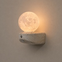 Lampe de nuit créative magnétique à lumière variable tricolore, lampe d'ambiance pour chambre à coucher, lampe murale intelligente à gradation, sans fil