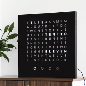 Reloj de Pared Eléctrico Extra Grande con Pantalla de Texto en Francés, Brillo Ajustable, Alimentado por USB, LED Negro, Muestra la Hora en Francés - Product Image 6