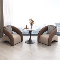 Salon de réception moderne pour entreprises : Canapés et sièges en cuir pour réunions de clients, hôtels, bureaux, salles d'attente et bureaux de vente