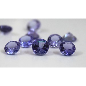 Pierre précieuse naturelle en tanzanite bleue de 2 mm, 0,03 ct, taille ronde brillante, pour bijoux - Product Image 6