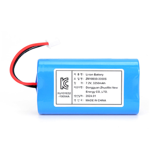 แบตเตอรี่ EU KC Certificate 18650 ความจุ 3350mAh 7.2v 2S1P แบตเตอรี่ลิเธียมไอออนแบบชาร์จได้ 18650 เซลล์แบตเตอรี่ลิเธียมไอออน - Product Image 2
