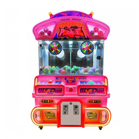 Machine à grue en plastique double poste 200W, plusieurs couleurs, mini jouet en peluche, utilisation intérieure/extérieure, prix de gros