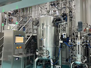 Vidro encamisado revestido reator hepatite b vacina fermentador bioreactor 500L aço inoxidável tanque giratório - Product Image 5