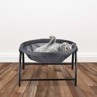 Hamac surélevé pour chat panier suspendu chaise longue lit pour animal de compagnie support rond surélevé pour chat