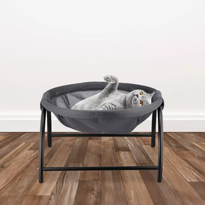Erhöhte Katze Hängematte hängen Korb Liege Haustier Bett Runde angehoben Katze Bett stehen - Product Image 3