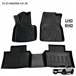 Pour 2019-2025 <span class=keywords><strong>Mazda</strong></span> <span class=keywords><strong>CX</strong></span> - <span class=keywords><strong>30</strong></span> tapis de sol de voiture 3D TPE sur mesure et tapis de <span class=keywords><strong>coffre</strong></span> arrière-tout temps, imperméable, antidérapant - Product Image 1