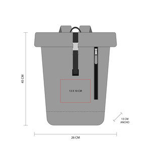 Sac à dos de voyage pour ordinateur portable à fermeture par rouleau avec logo personnalisé pas cher en promotion pour adolescent - Product Image 4