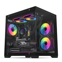 PC de Escritorio para Juegos Personalizado en Negro, Procesador I5-12400F, Tarjeta Gráfica RTX 5060 de 8GB, 8GB de RAM DDR4, SSD de 256GB, Computadora de 500W para Deportes Electrónicos