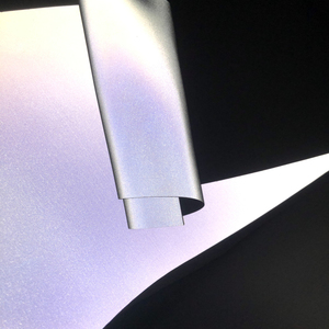 Ad alta Visibilità Riflettente Argento Brillante Nel Buio Scarpe In Pelle Sintetica Giacca Sacchetto Della Maglia Logo Materiale - Product Image 3