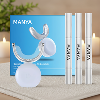Kit de Blanqueamiento Dental LED con Carga USB MANYA, con Plumas Blanqueadoras, Tiempo de Blanqueamiento de 15 Minutos, Material de Silicona