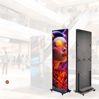 Pantalla LED Plegable Portátil para Publicidad Digital en Ascensores y Centros Comerciales, Tecnología GOB P2/P2.5, Pantalla de Video Plegable en Tres Partes