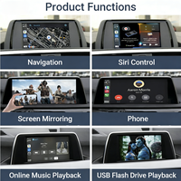 CCC CIC 3er-Serie E90/E91/E92/E93 Kabelloses Apple CarPlay Android Auto Multimedia-Decoder-Modul Schnittstellen-Kit für 2005-2013 BMW