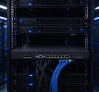 SD WAN 网络服务器 1U 防火墙路由器设备 8*2.5G LAN 10G/40G/100G SFP+ 支持 PPPoE DHCP IPTV Mikrotik ROS