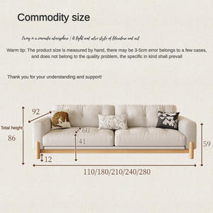थोक मूल्य हल्के लक्जरी कपड़े अच्छी गुणवत्ता ठोस लकड़ी फ्रेम आरामदायक आधुनिक अनुचर लक्जरी लिविंग रूम फर्नीचर सोफा - Product Image 5