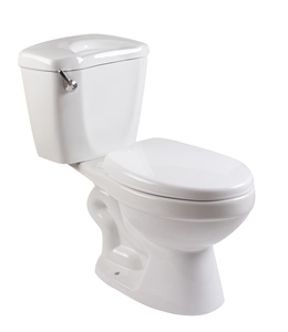 WC in <span class=keywords><strong>Ceramica</strong></span> Moderno a Due Pezzi, Allungato, con Scarico Sifonico a Doppio Flusso, Montaggio a Pavimento, per Bagno/Lavabo, Prodotto in Cina - Product Image 4