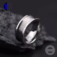 Gentdes Schmuck Wolfram karbid ring Custom Size Blank Ring für Inlay