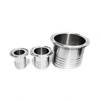 Raccord rapide hydraulique HQL WZ en acier inoxydable 304 316 316L à tête cylindrique, embout DIN ASME 3A, trou de montage 0,25 po 1