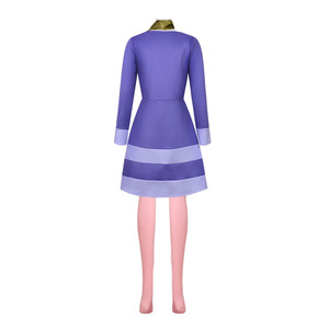 Disfraz de Daphne para Mujer, Vestido de Cosplay de Película y Televisión, Color Morado con Bufanda, Atuendo de Halloween - Product Image 4