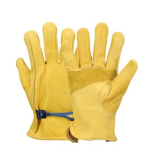 Guantes de seguridad para trabajo industrial, protectores impermeables para construcción de cuero, jardinería, venta al por mayor, fábrica China - Product Image 1