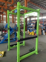 Offre Spéciale : Cage de Musculation pour Gymnastique à Domicile avec Soutien pour les Jambes et le Dos, Support de Squat Réglable pour Entraînement avec Poids