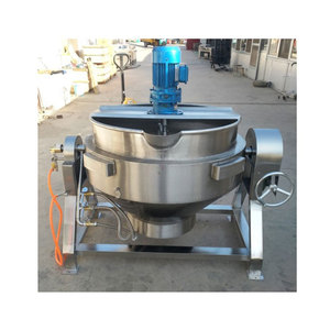 High Quality 100L-1000L <b>Jam</b> Chili Sauce Cooking Jacketed Kettle With Mixer - Product Image 2