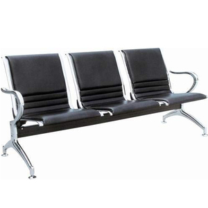 Silla de Espera de Diseño Moderno de Acero Inoxidable de 3 Plazas para Uso en Aeropuertos, Hospitales, Bancos y Centros Comerciales - Product Image 1